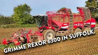 4Kᵁᴴᴰ October 2024: Wickham Beet Group's Grimme Rexor 6300 beet harvester working in Tunstall.