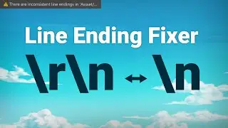 Unity: How to fix inconsistent line endings automatically within seconds.