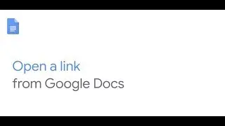 Open a link in Google Docs