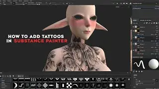 How to add tattoos in substance painter / Tattoo painting