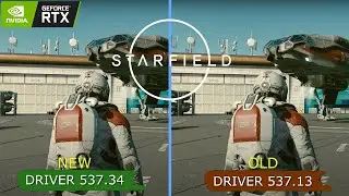 Starfield | NVIDIA Game Ready Driver 537.34 vs 537.13