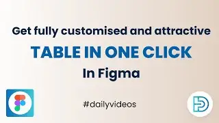 Create table within a minute in figma ||Figma tips and tricks|| Design Hacks