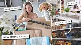 SHOP WITH ME! Target, HomeGoods, Michaels, TJ Maxx, AMAZON home decor haul