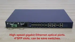 Dual power supply 8 port GPON OLT