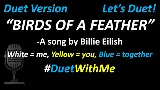 Billie Eilish - BIRDS OF A FEATHER (Duet Karaoke Version) | Cover | Full Version