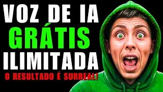 APROVEITE! Voz de IA Grátis e Ilimitada para Canal Dark l Aúdio já Sai Pronto