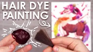 Can You PAINT With HAIR DYE?! (I DID!)