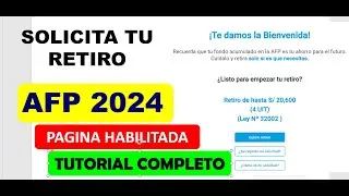 Como Retirar tu AFP 2024 / PASOS COMPLETOS Retira hasta 4 UIT 20600