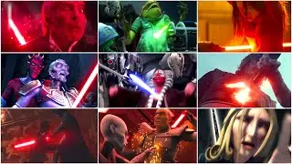 Every Lightstaber Stab In Star Wars History Compiliation