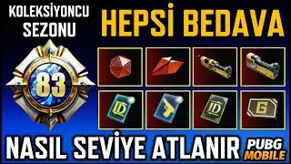 KOLEKSİYONCU SEZONU SEVİYE KASMA | BEDAVA AMBLEM MATERYAL | BEDAVA İSİM DEĞİŞTİRME | PUBG MOBILE