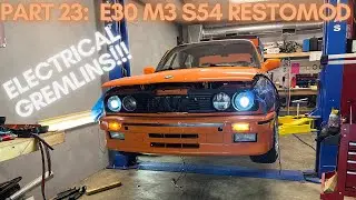 Part 23: ⚡️ Powering Up 🔧Solving Every Electrical Issue on the E30 M3 S54 Build!  #Garageaholic