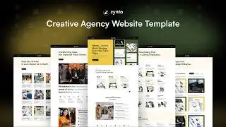 Zynto - Creative Agency Website Template / Showcase Your Creative Services with Zynto