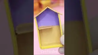 Make cute miniature house from matchbox #shorts