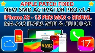 🔥😍 FULL GUIDE iCloud Bypass Signal iPads/iPhone XS -15 Pro Max iOS 17.6 With SMD Activator Pro A12+