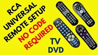 How to program an RCA universal remote control to TV, no code required