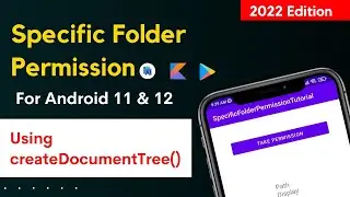 how to access folder in android 11 in android studio | specific folder permission android |