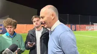 Syracuse Men's Soccer Head Coach Ian McIntyre Post-Match Presser vs. No. 3 Pitt