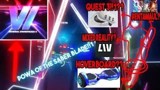 POWA OF THE SABER BLADE WITH PENTAMAUL ON A HOVERBOARD (in mixed reality (on Quest 3 too))