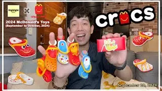 2024 McDonald's x Crocs Happy Meal Toys (Mcdonalds Crocs Toys) Crocs Clips Toys