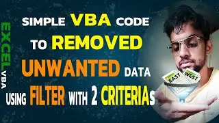 DELETING DATA USING FILTER WITH 2 CRITERIA || VBA CODE TO DELETE DATA || FILTER IN VBA || VBA CODE