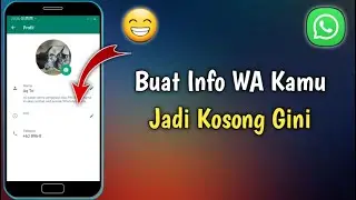 Cara Mudah Membuat Info Di WhatsApp Kosong