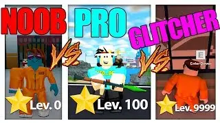 NOOB vs PRO vs GLITCHER in MAD CITY! *FUNNY* (Roblox)