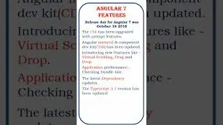 angular7 features @ensolutions5210  #angularjs #angular12 #angular6 #angular8 #angular13