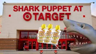 SHARK PUPPET GOES TO TARGET!!!!!