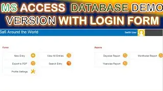 MS ACCESSS ADVANCE DATABASE DEMO VERSION WITH LOGIN FORM