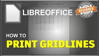 LibreOffice How To Print Gridlines Tutorial