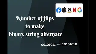 Min Number of flips to make binary string alternate | Java Solution | coderpad