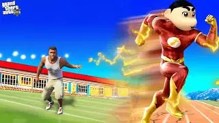 Franklin Shinchan Become Flash in GTA 5 !