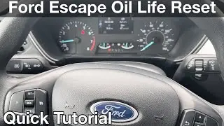 How to ford escape oil life reset 2022