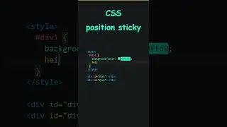 CSS position sticky