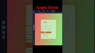 Create a login form using html CSS and JS | JavaScript Projects