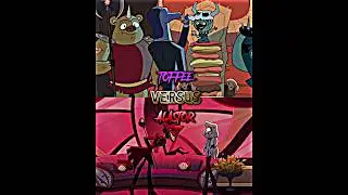 Toffee VS Alastor | IQ Battle | #edit #battle #shorts #1v1 #starvstheforcesofevil #hazbinhotel