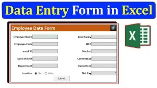 Automated Data Entry Form in Excel