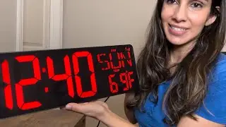 XREXS Large Digital Wall Clock with Bluetooth Sync Review 