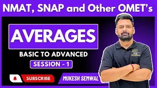 Averages| Basic To Advanced Session-01| Mukesh Sir