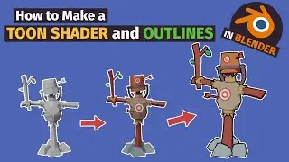 How to make a TOON SHADER and OUTLINES with Eevee || BLENDER TUTORIAL