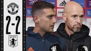 Ten Hag & Dalot Give Their Thoughts On The Aston Villa Draw 🤝