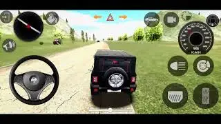 Modified Mahindra Black Thar 😈😈 ||  Indian Cars Simulator 3D Game ||  Android Gameplay