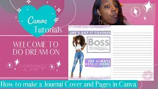 CANVA TUTORIAL: Journal Cover and pages