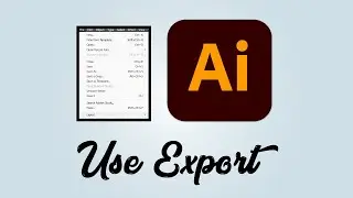 How to export in Adobe Illustrator