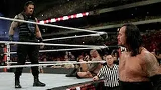 EPIC Undertaker Disturbing Roman Reigns in Match - Jinder Mahal vs Roman Reigns  2017