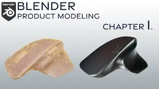 Blender modeling - Product design from the 3D scan, SubDivision use, surface modeling