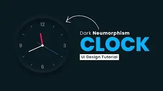 Javascript Clock | CSS Neumorphism Working Analog Clock UI Design