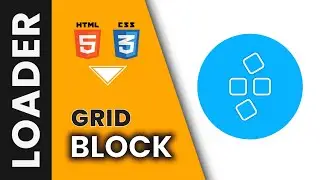 Moving Grid Block Loader | HTML & CSS