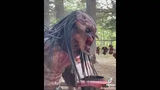 Хищник на съемках 
