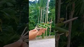 Bamboo making Toy Archer with Coca - Cola #Bamboo #bambooidea #Diy #toys